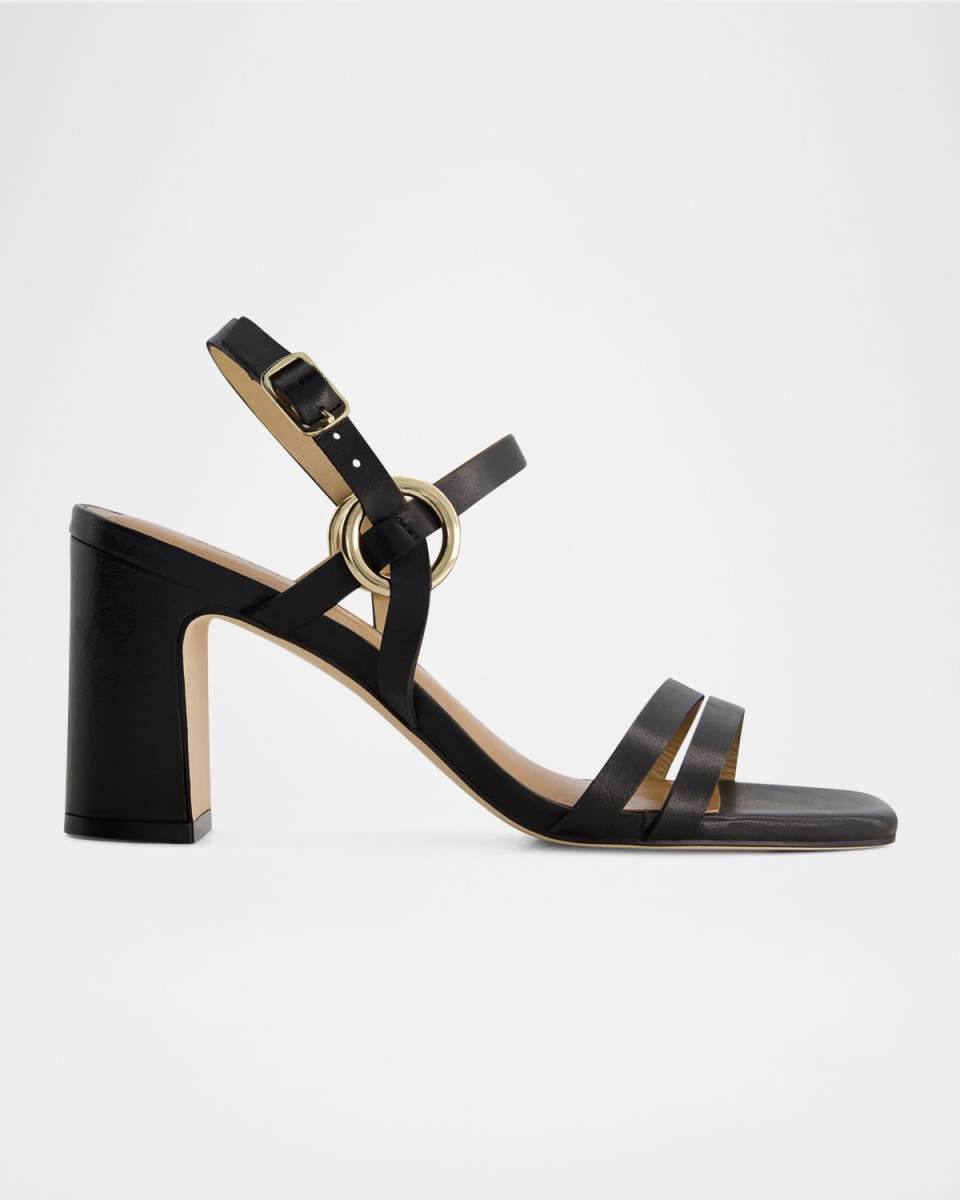 Irisa Leather Ankle-Strap Sandals